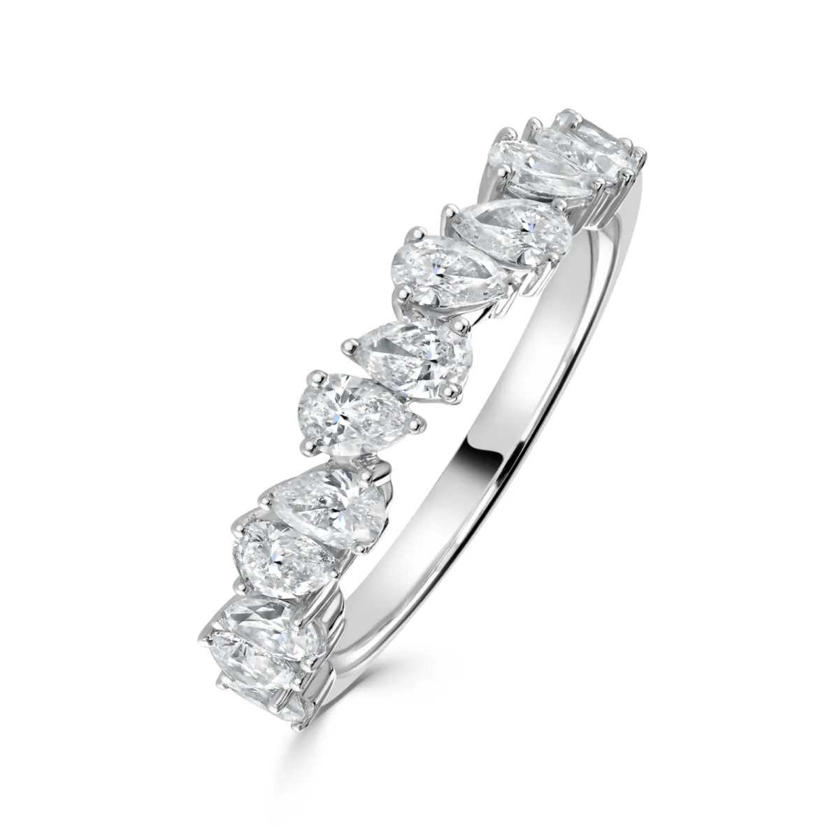 V shaped 2025 eternity rings