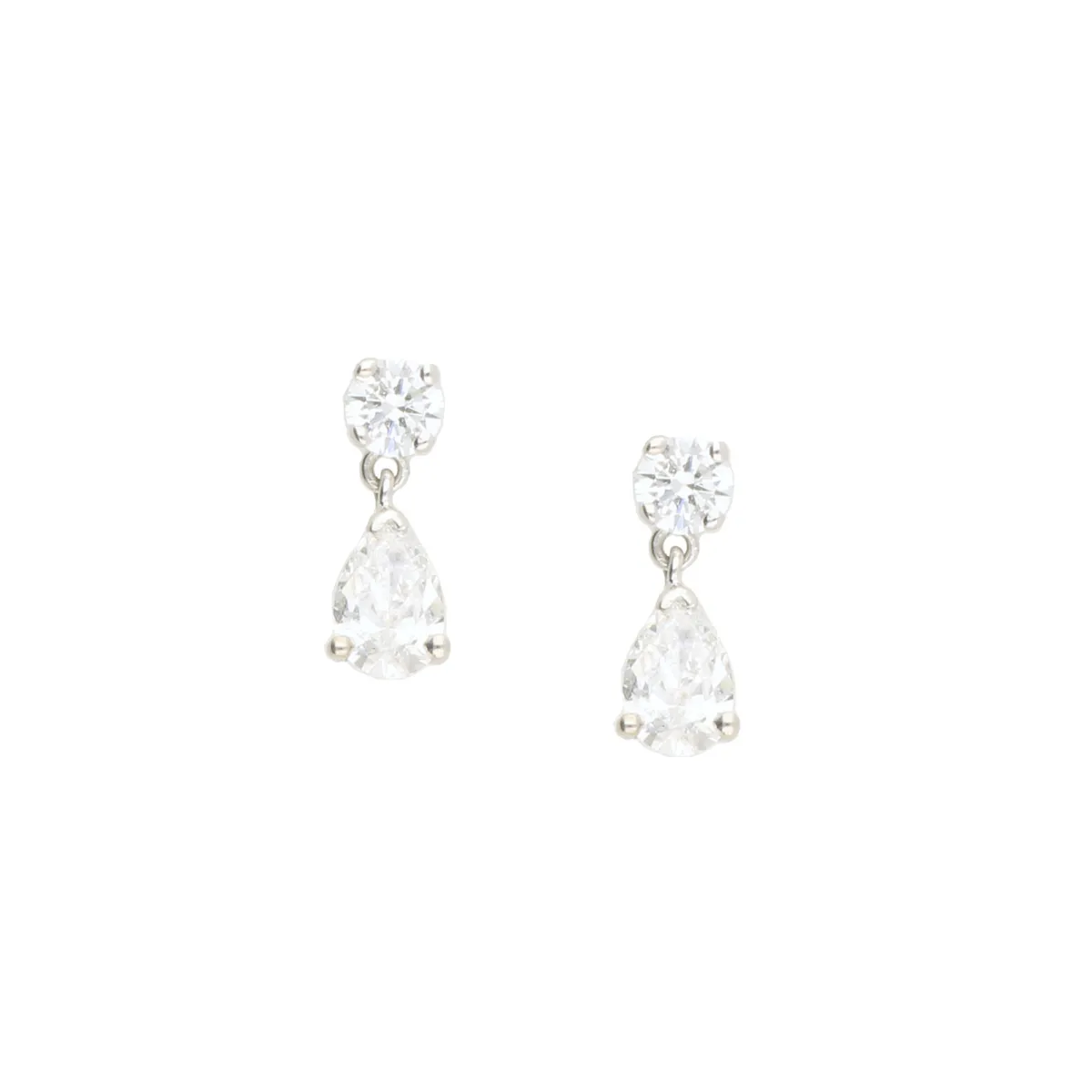 Diamond drop earrings cheap discount
