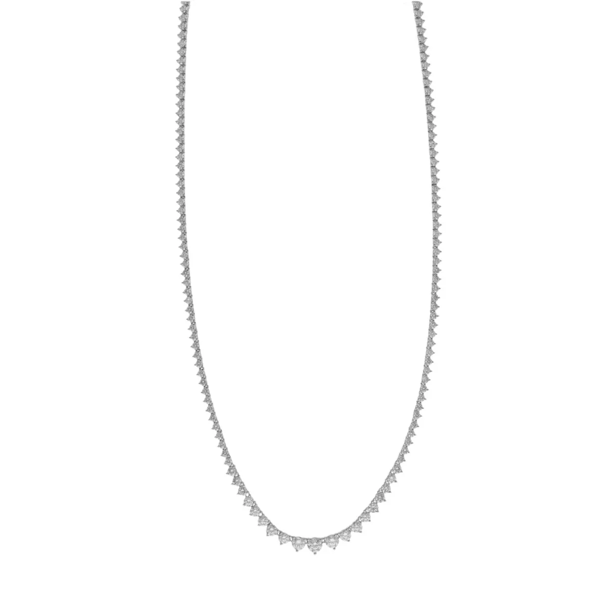 18ct white gold diamond line necklace Jamieson & Carry Jamieson & Carry